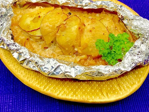コクうま 秋鮭とさつまいもの味噌マヨホイル焼き レシピ 作り方 By やっさん 楽天レシピ コクうま 秋鮭とさつまいもの味噌マヨホイル焼き レシピ 作り方 By やっさん 楽天レシピ